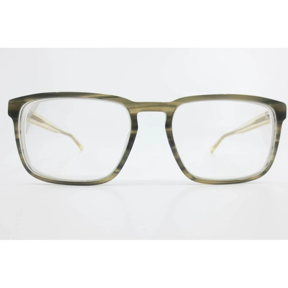 American Angel AA M1029 Gray Stripe Rectangular Eyeglass Frames 55-18-140